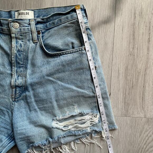 Agolde Denim Parker Shorts Size 27 - Picture 5 of 5